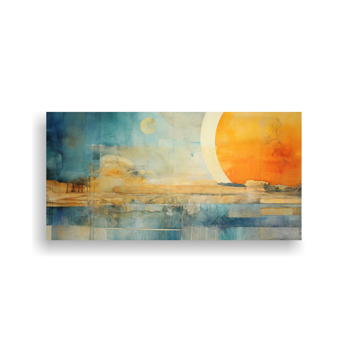 GENERICO - Cuadro De Tela Con Temática Intensa Pintura En 100x50 Cm.