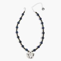 Collar Mujer Mostacillas Y Flor