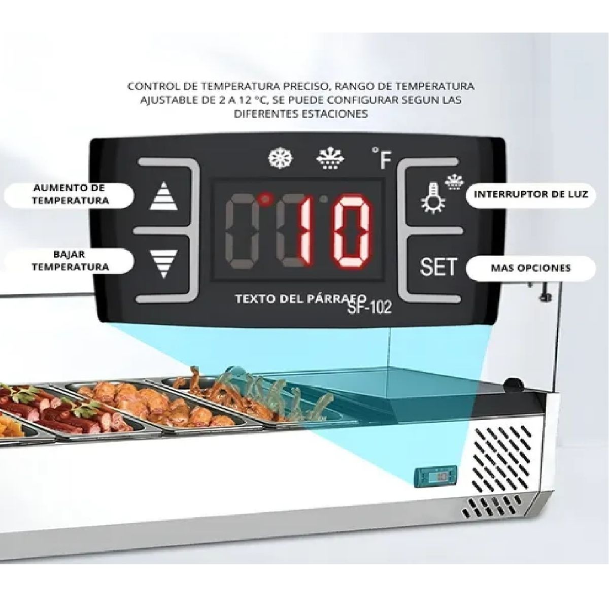 PASTELERIUSCL - Bandeja Alimentos Para Restaurante Vitrinas Frias Sobremesa deposito gastronomicos vitrinas deposito