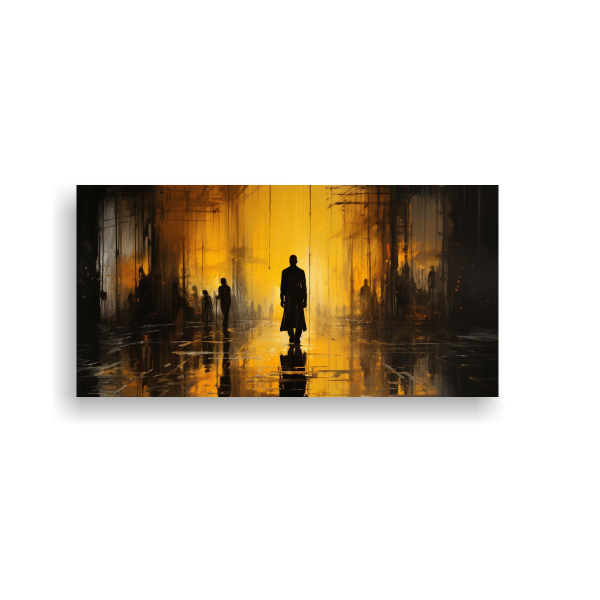 GENERICO - Cuadro Vanguardia Intenso Franklin De La Selva T 80x40 Cm