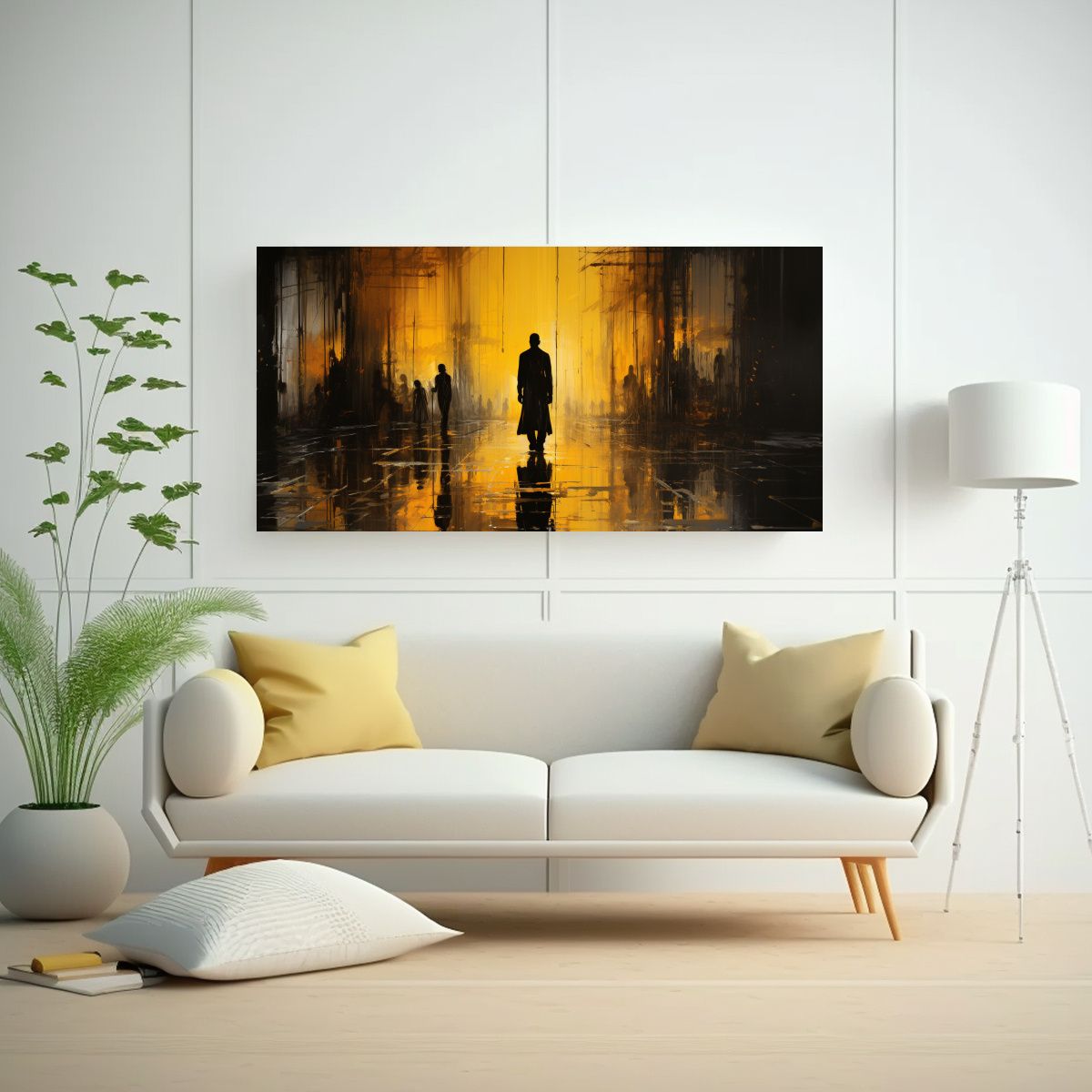 GENERICO - Cuadro Vanguardia Intenso Franklin De La Selva T 80x40 Cm