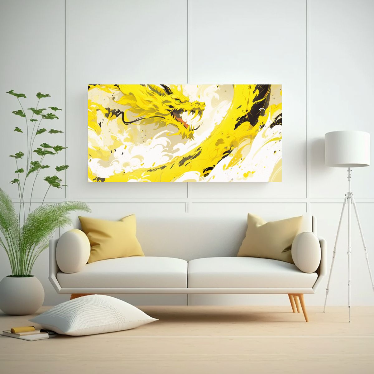 GENERICO - Pinturas Decorativas De Dragón En Colores 100x50 Cm