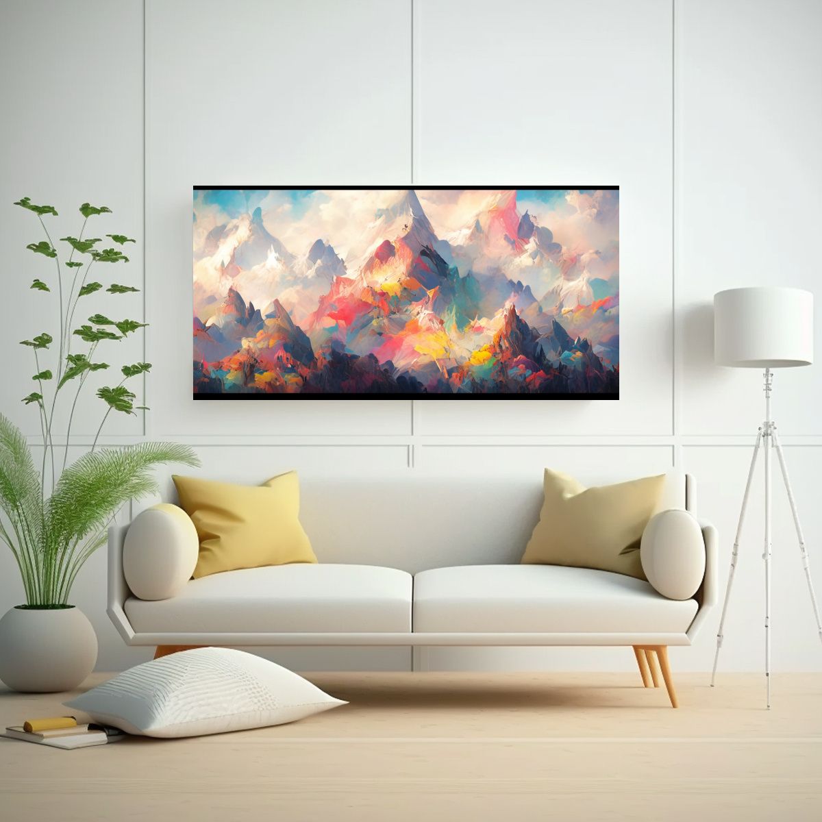 GENERICO - Pinturas Decorativas De Famosas Montañas Y 100x50 Cm.