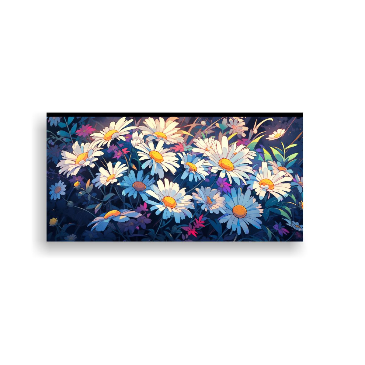 GENERICO - Pintura Lienzo Decoración Hogar Manzanilla En 60x30 Cm