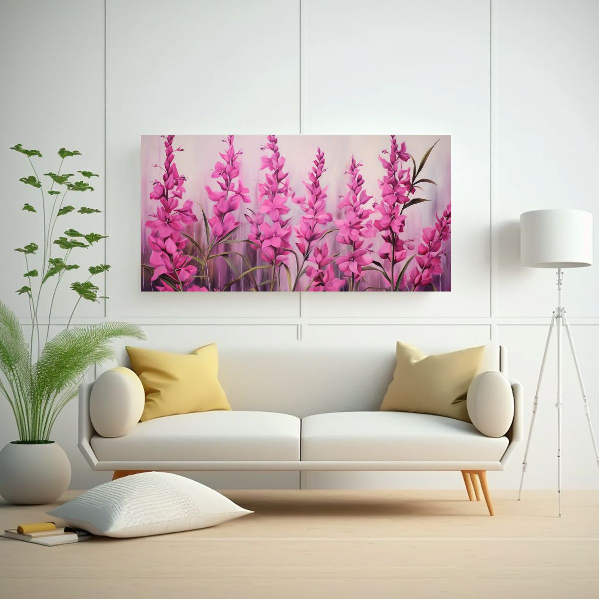 GENERICO - Cuadros Decorativos Lienzo Abstracto Con Detalle 100x50 Cm