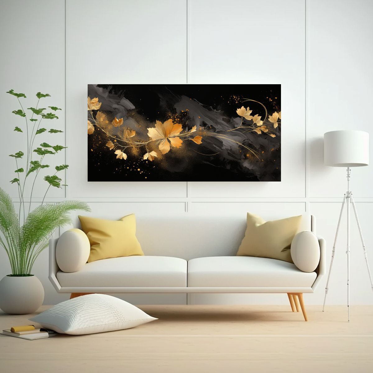 GENERICO - Lienzo De Tela Decoración Clásica Con Ambiente 100x50 Cm