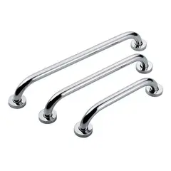 GENERICO - 3 Manillas barra Seguridad Baño Ducha acero inoxidable Pasa Manos Plateado