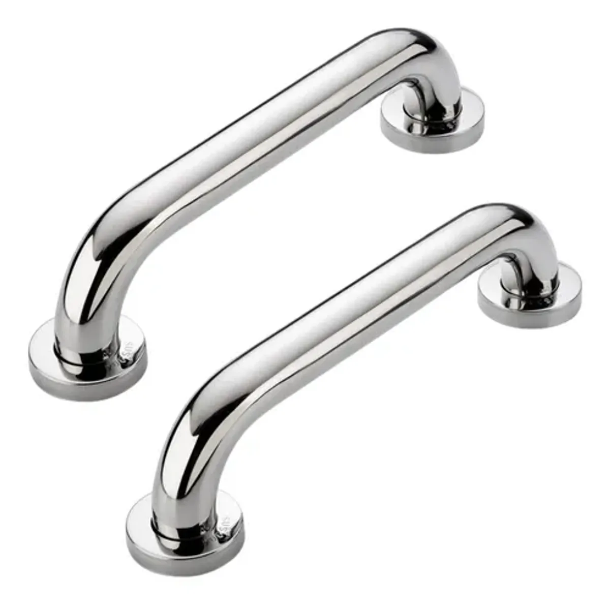 GENERICO - 2 Manillas Barra Recta Seguridad Baño Ducha Pasamanos Bañera Color Plateado