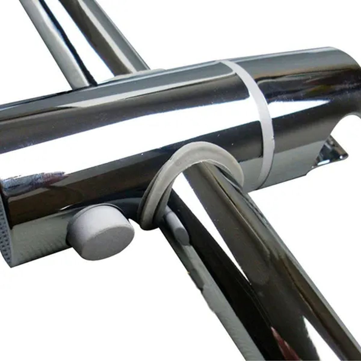 GENERICO - Barra Seguridad Y Soporte Para Ducha Telefono Adaptable 65cm Color Plateado