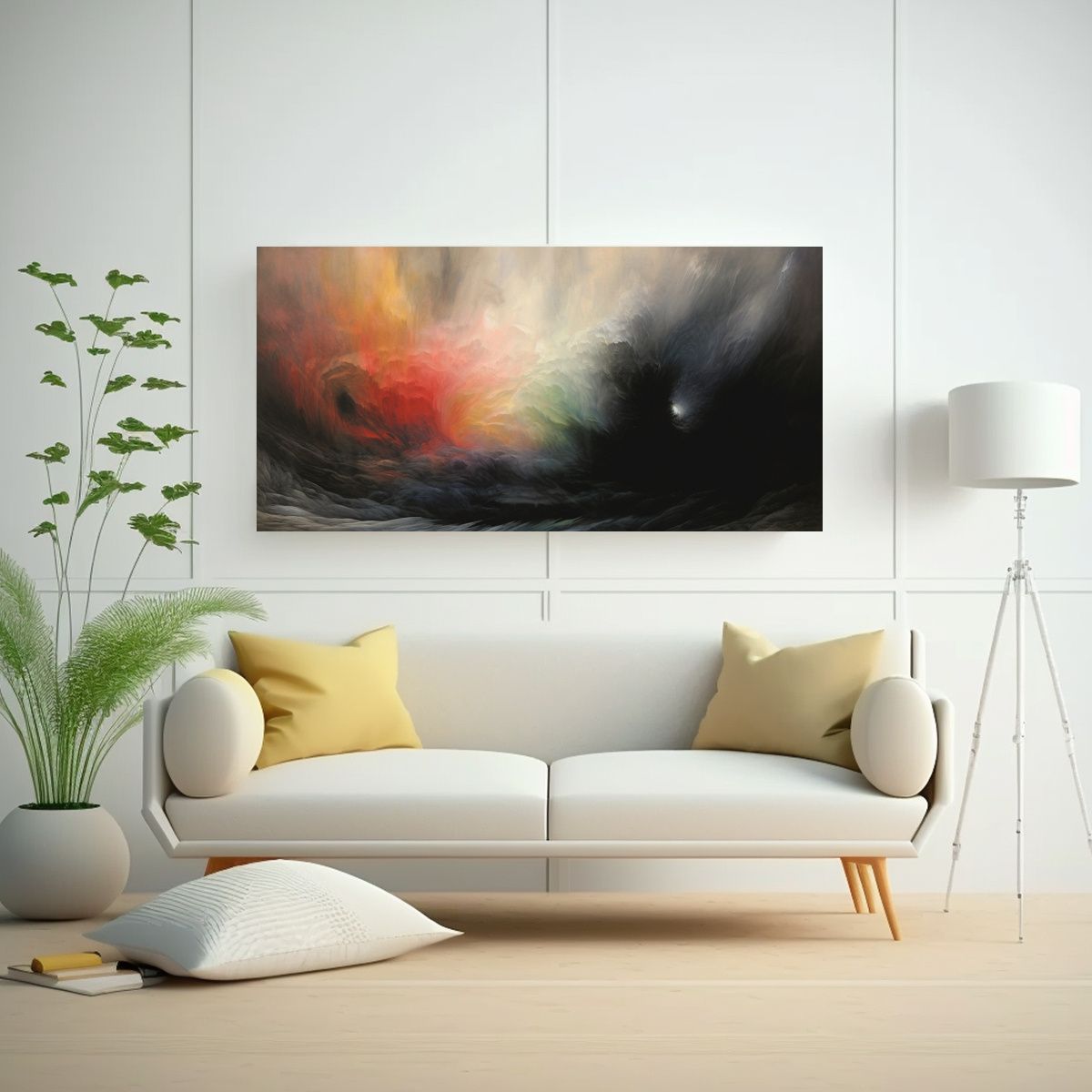 GENERICO - Pinturas Decorativas Modernas Clásicas En Negro 100x50 Cm