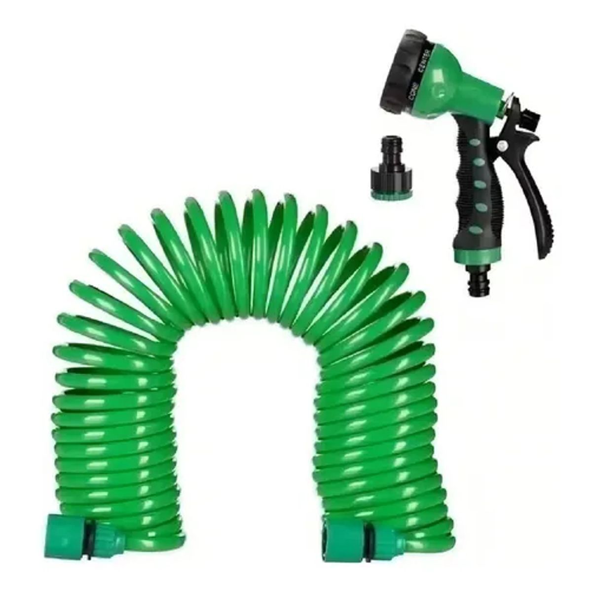 GENERICO - Manguera 30 Mts Espiral Expandible Casa Jardin Color Verde