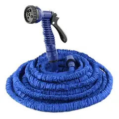 GENERICO - Manguera Retractil Expandible Jardin Agua Jardineria 15 Mts Color Azul