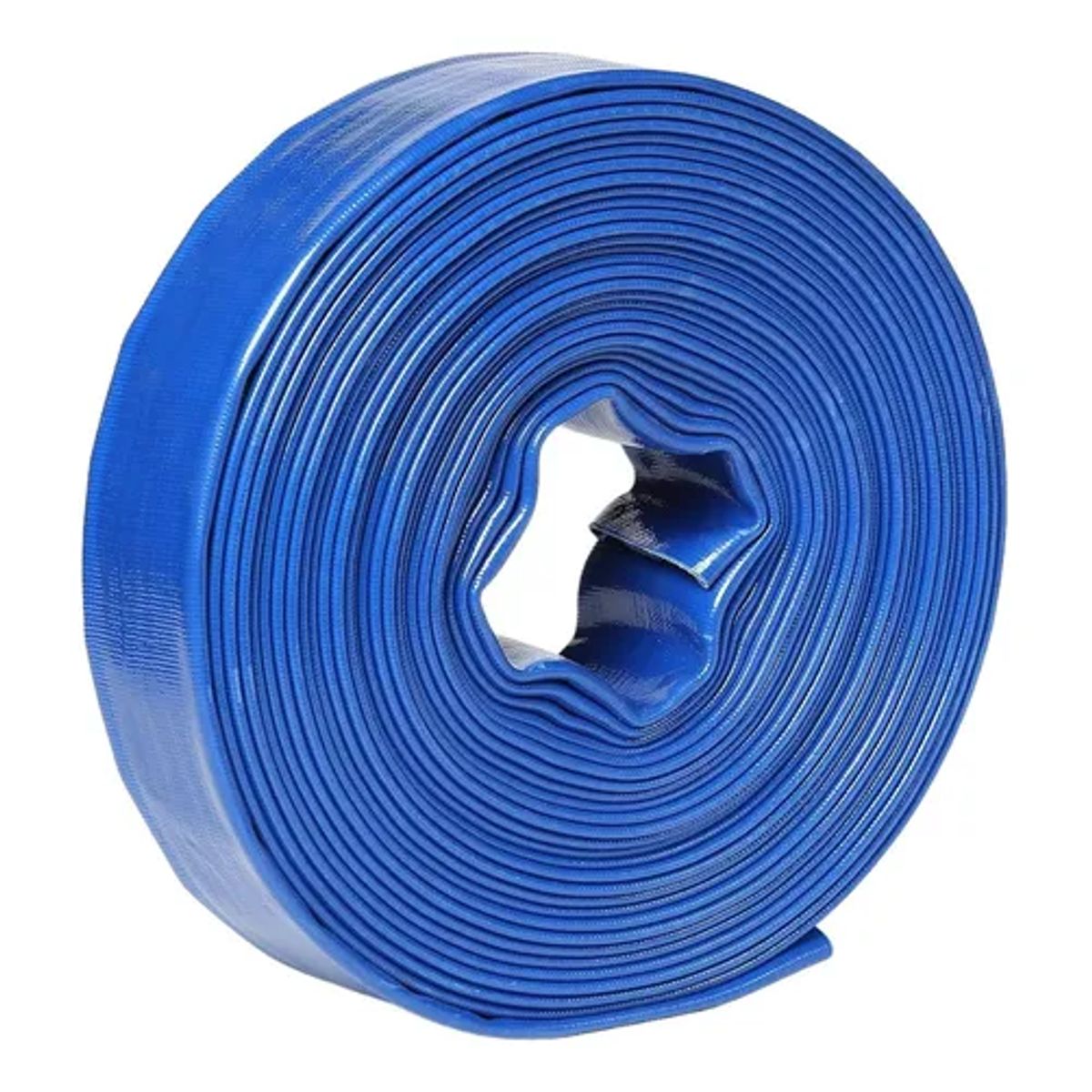 GENERICO - Manguera Plana Lay Flat Motobomba 3 Pulgadas 50 Metros Azul