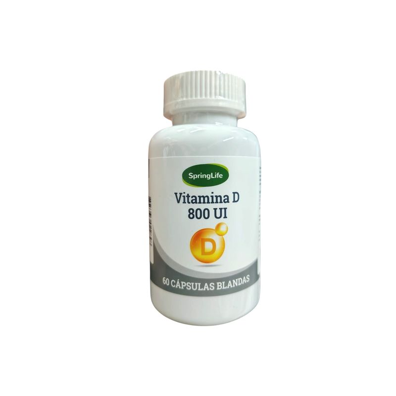 SPRINGLIFE - VITAMINA D 800 UI 60 CAPSULAS BLANDAS - SPRINGLIFE