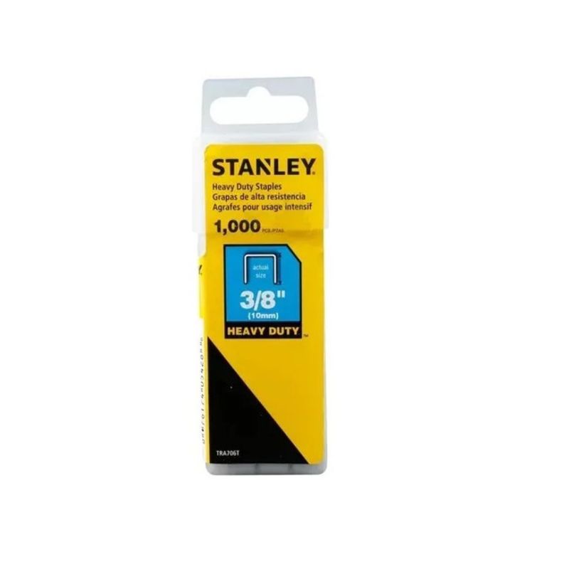 STANLEY - Grapas Para Trabajo Pesado 3/8" 1000 un. Stanley TRA706T