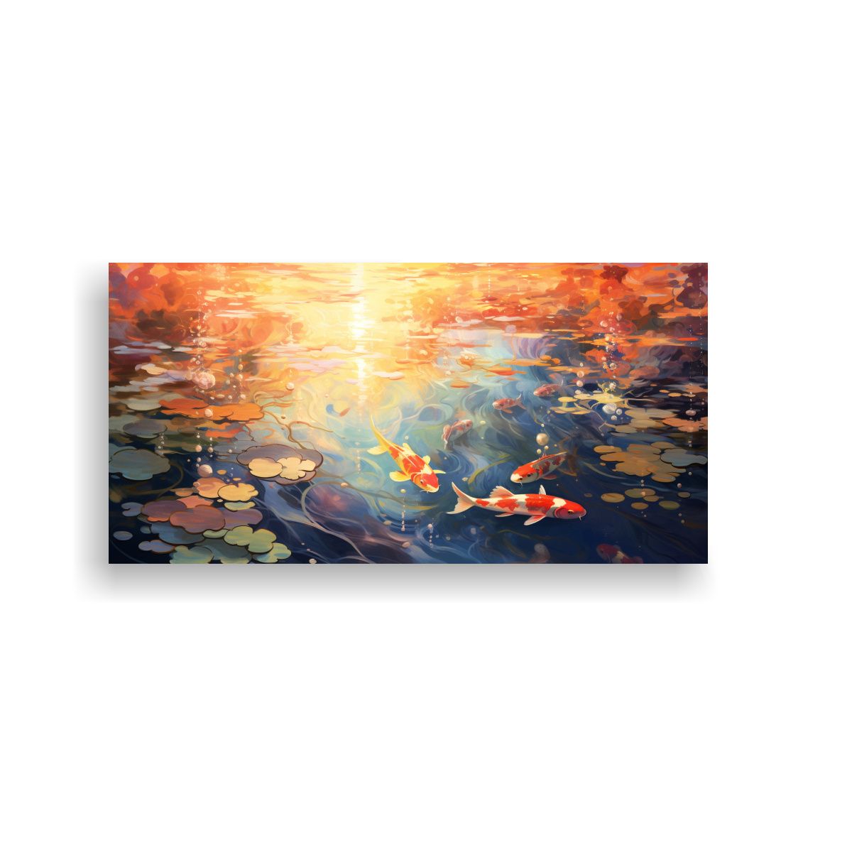 GENERICO - Cuadro Moderno Lienzo Lineales Serenos Rizos 100x50 Cm