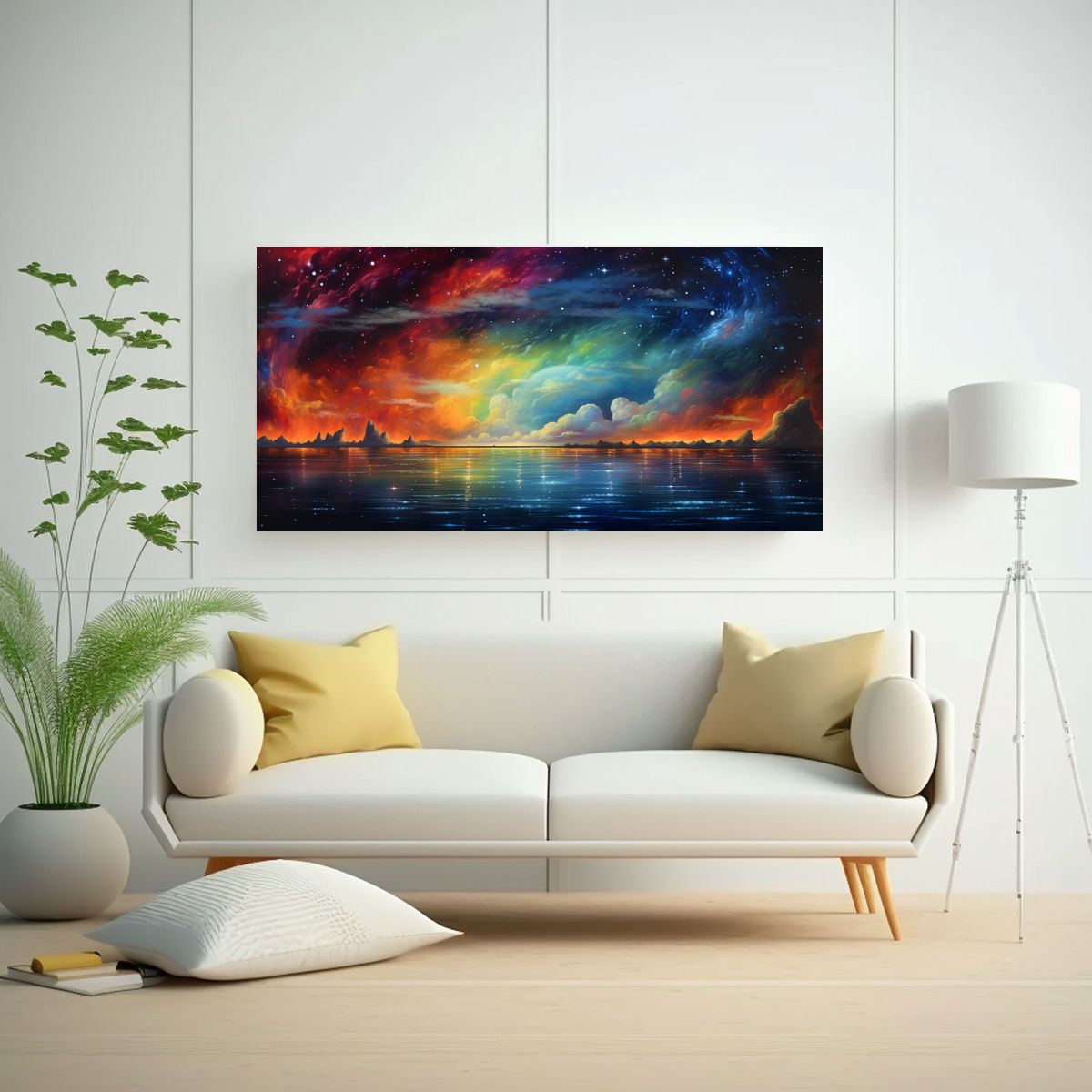 GENERICO - Pinturas Decorativas Abstractas De Finas Líneas 60x30 Cm