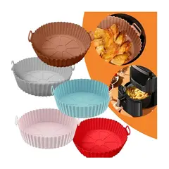 GENERICO - Pack X2 Cesto Bandeja Silicona Para de Freidora Aire