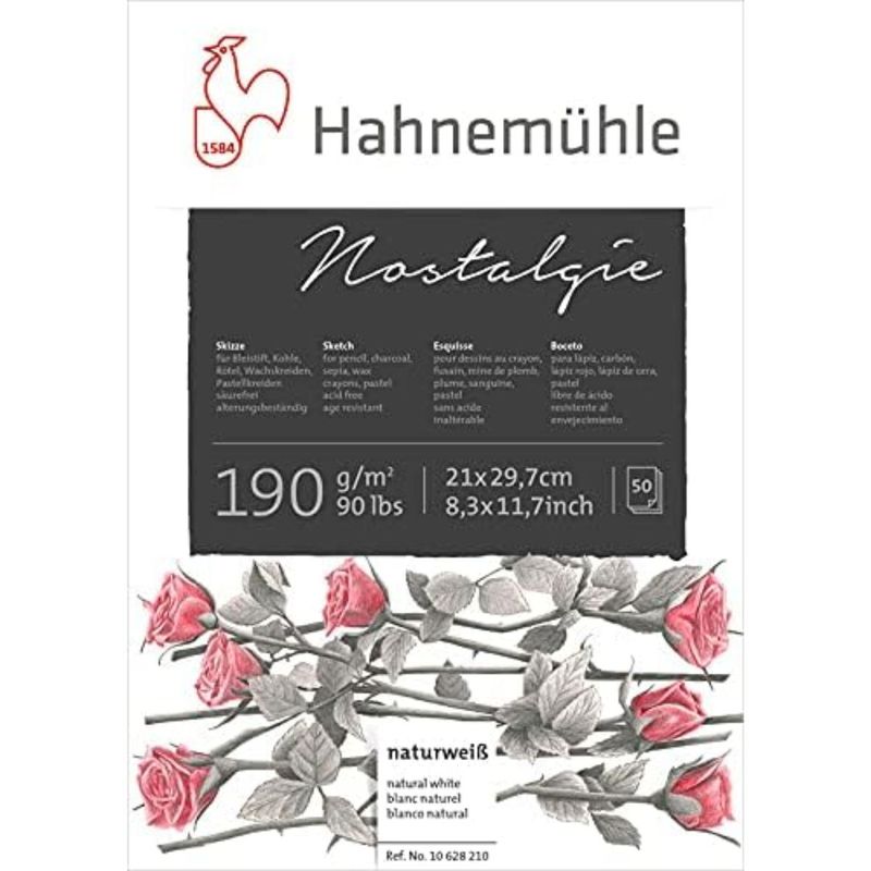 HAHNEMUHLE - Block Dibujo Hahnemuhle Nostalgie 190gr 50hjs 21x29cm
