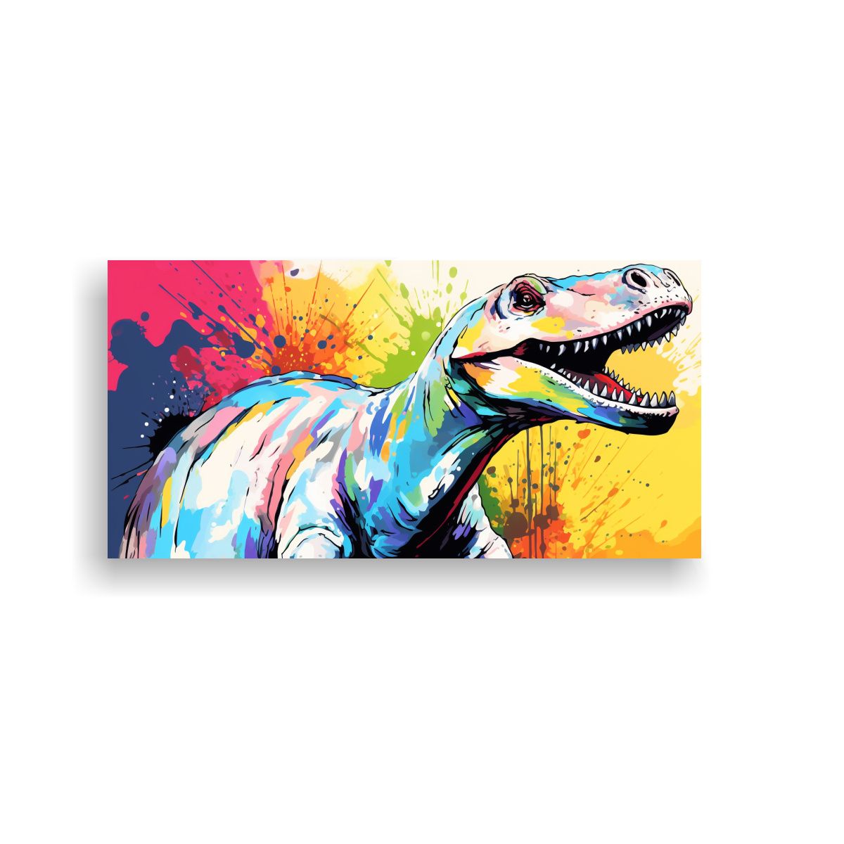 GENERICO - Pintura Decorativa Moderna De Saurópodo En 60x30 Cm