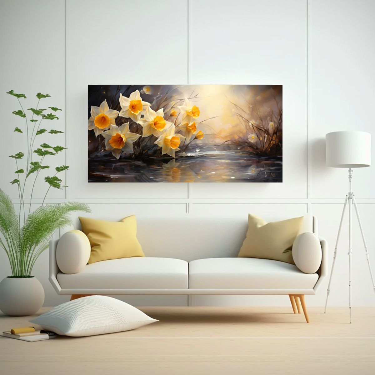 GENERICO - Cuadro Abstracto Composición Espectacular En Oro 60x30 Cm