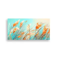 GENERICO - Escena Impresa De Pampas Grass En Colores 60x30 Cm