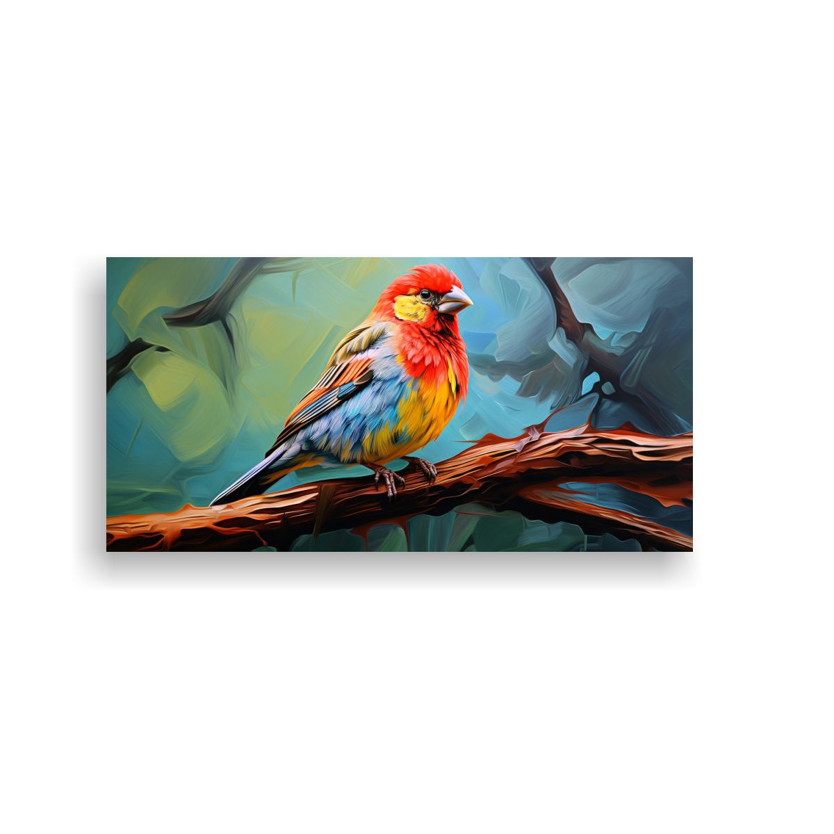 GENERICO - Cuadro Abstracto En Bastidor Para Sala Estilo 60x30 Cm