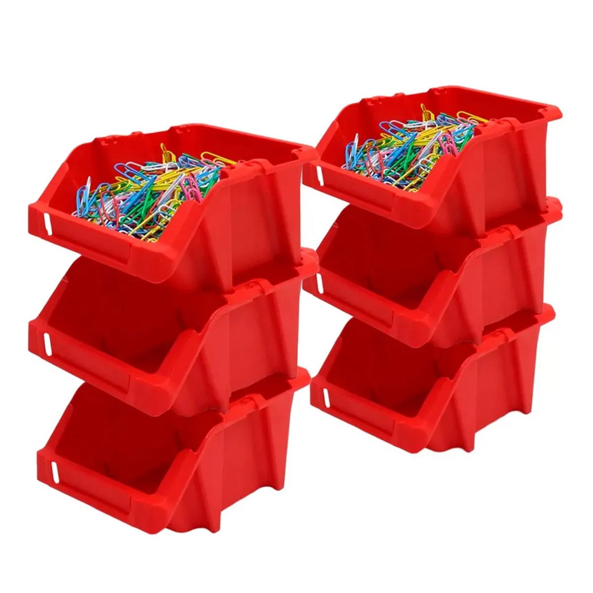 REYPLAST - Set 6 Cajas Apilables Organizadoras Gaveta Etiquetable #10