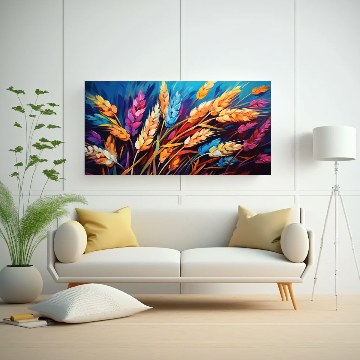 GENERICO - Pinturas Decorativas De Lienzo Con Movimiento En 100x50 Cm.