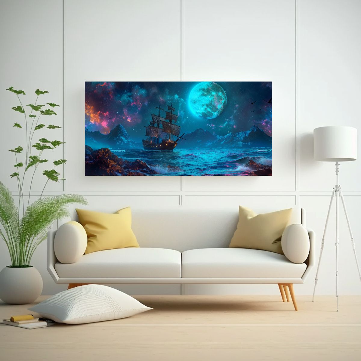 GENERICO - Cuadro Hiperrealista Vibrante Tonos Clásicos 100x50 Cm