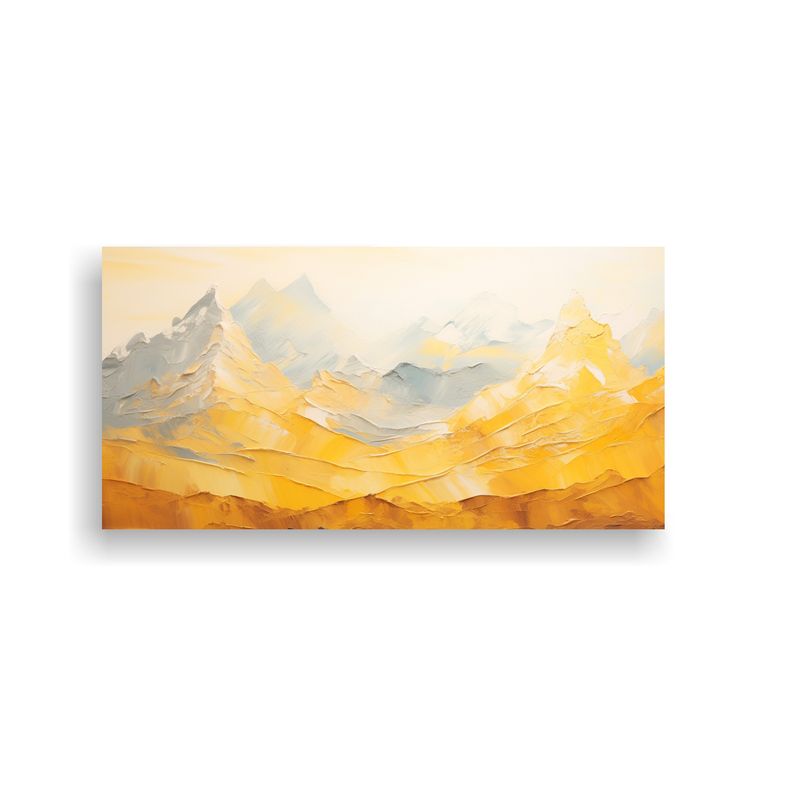 GENERICO - Pintura Decorativa De Montañas Famosas Con Tonos 100x50 Cm