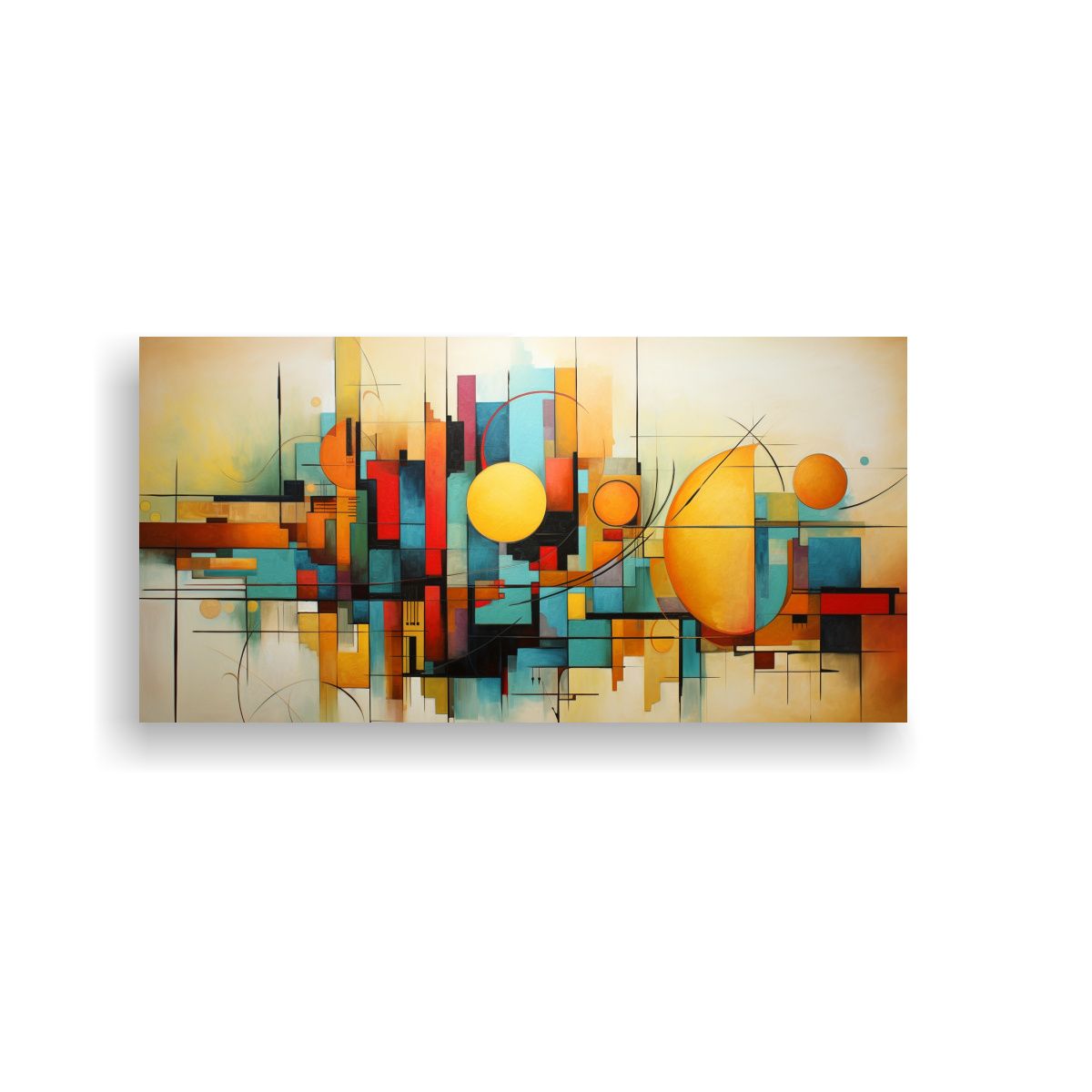 GENERICO - Cuadros Étnicos Abstractos Para Exposición De 60x30 Cm