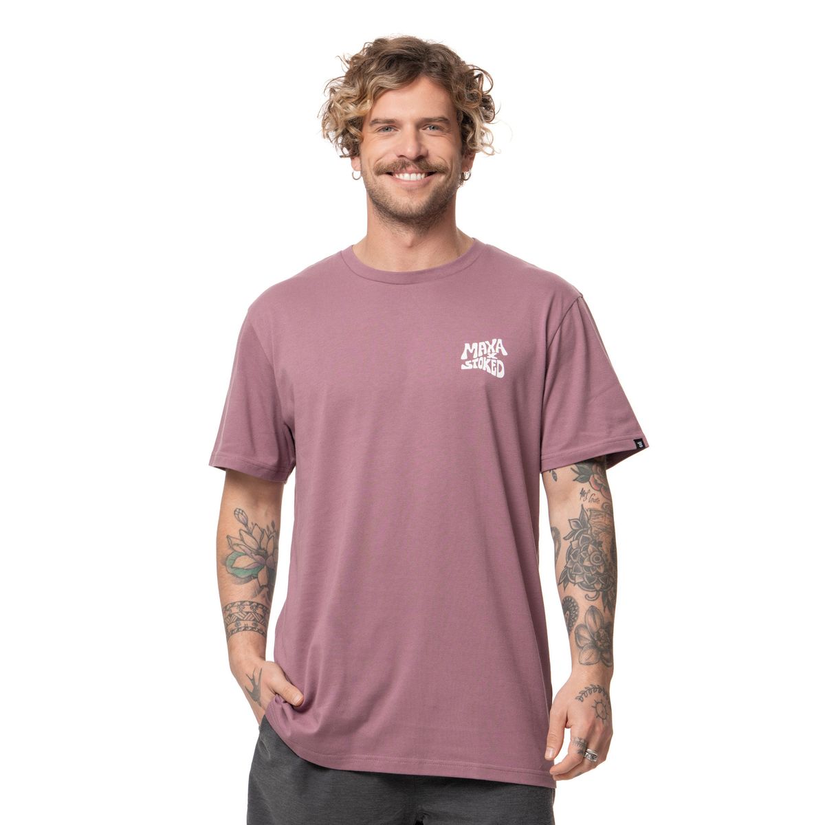 STOKED - Polera Hombre Kombu Morado Stoked