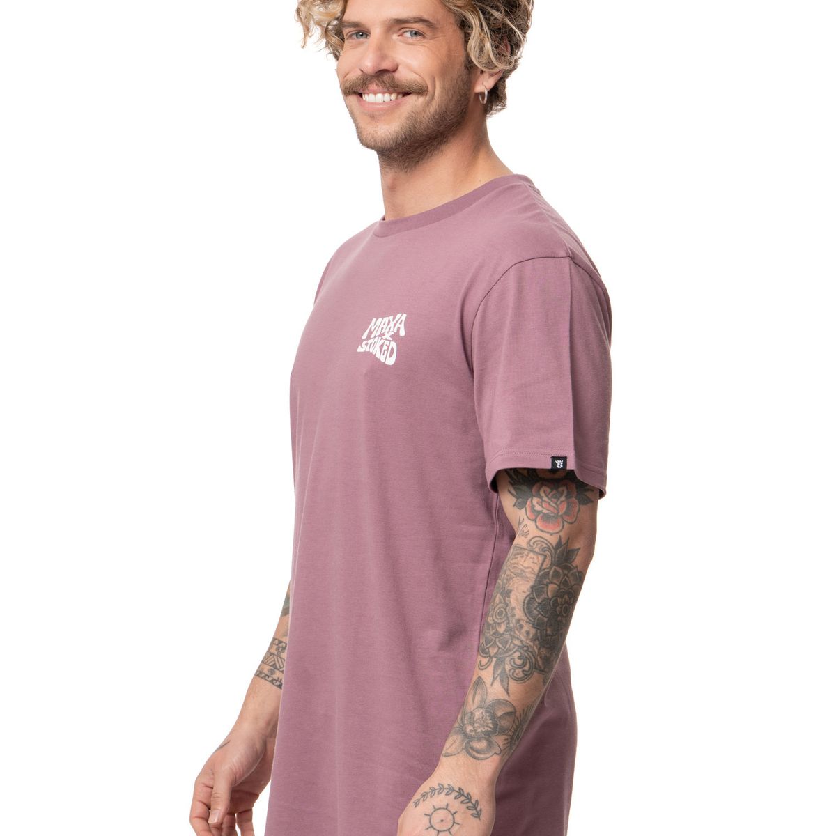 STOKED - Polera Hombre Kombu Morado Stoked