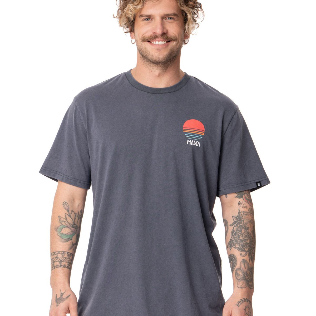 STOKED - Polera Hombre Maxa Gris Stoked