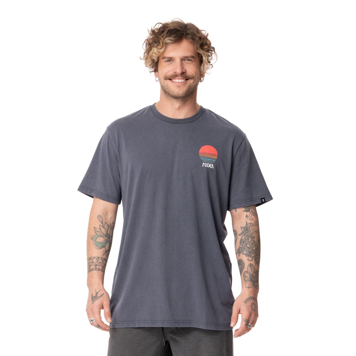 STOKED - Polera Hombre Maxa Gris Stoked