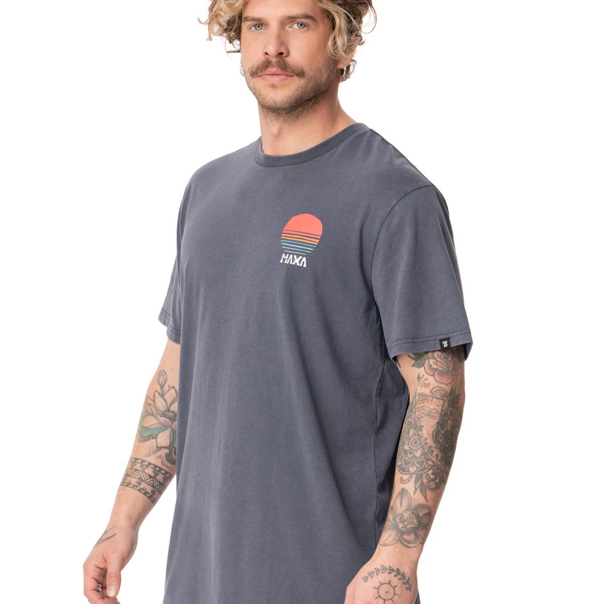STOKED - Polera Hombre Maxa Gris Stoked