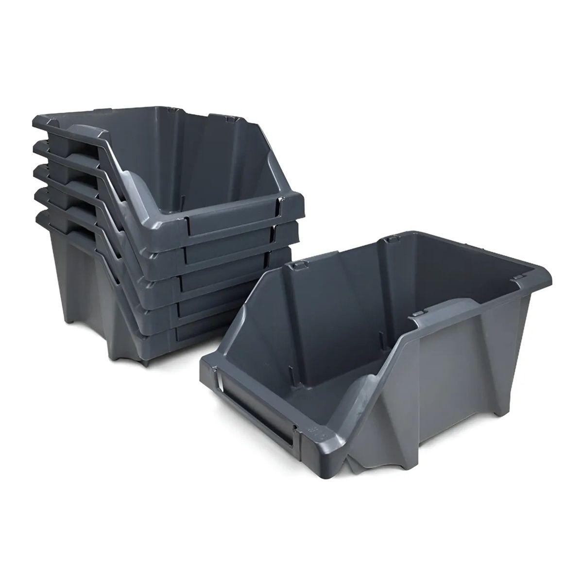 REYPLAST - Set 6 Cajas Apilables Organizadoras Gaveta Etiquetable #10