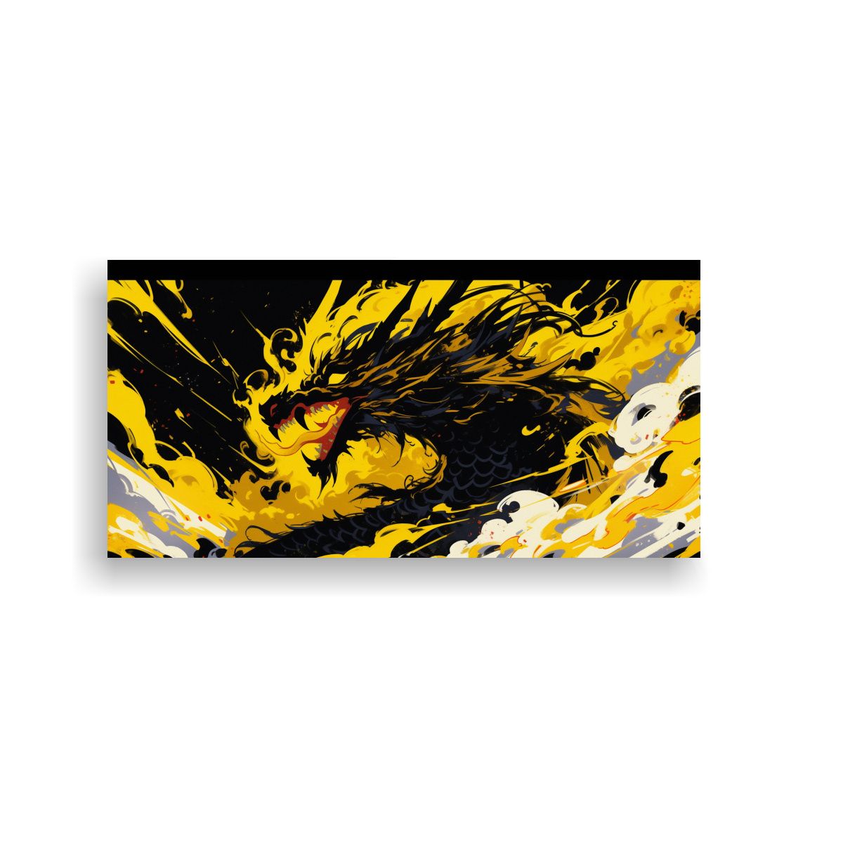 GENERICO - Pintura De Arte De Alta Calidad Con Dragón En 60x30 Cm