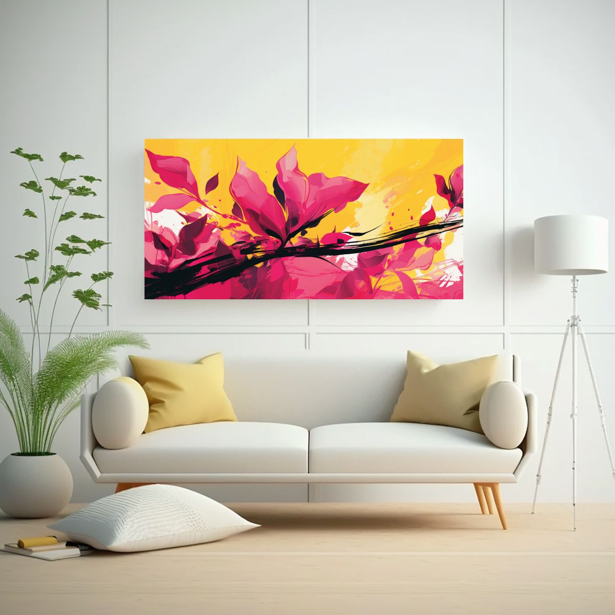 GENERICO - Pinturas Decorativas En Bastidor Con Intensos 100x50 Cm