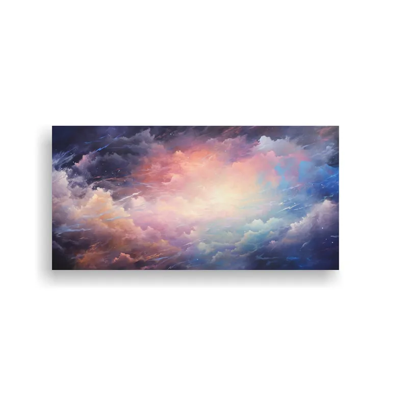 GENERICO - Pintura Decorativa De Finas Líneas Cielo 80x40 Cm