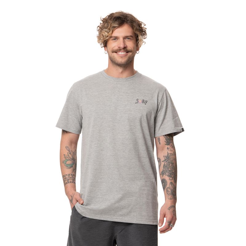 STOKED - Polera Hombre Smile Gris claro Stoked