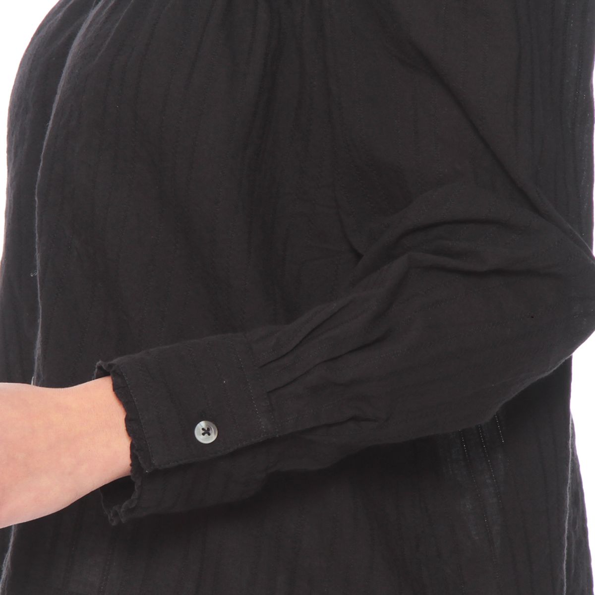 WADOS - BLUSA MANGA LARGA BRODERY ABOTONADA EN DELANTERO Y APLICACION