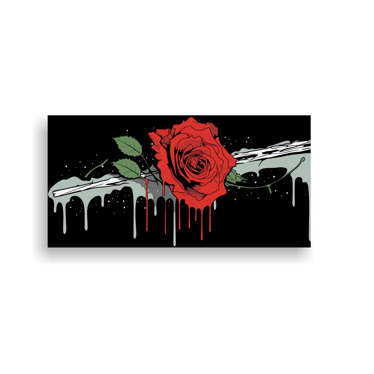 GENERICO - Pintura En Lienzo De Perspectiva Intensa Patrón 60x30 Cm