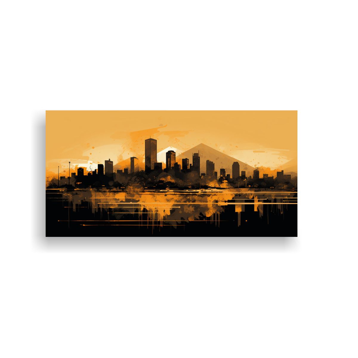 GENERICO - Cuadro Decorativo Lienzo Linda A Santiago En 100x50 Cm