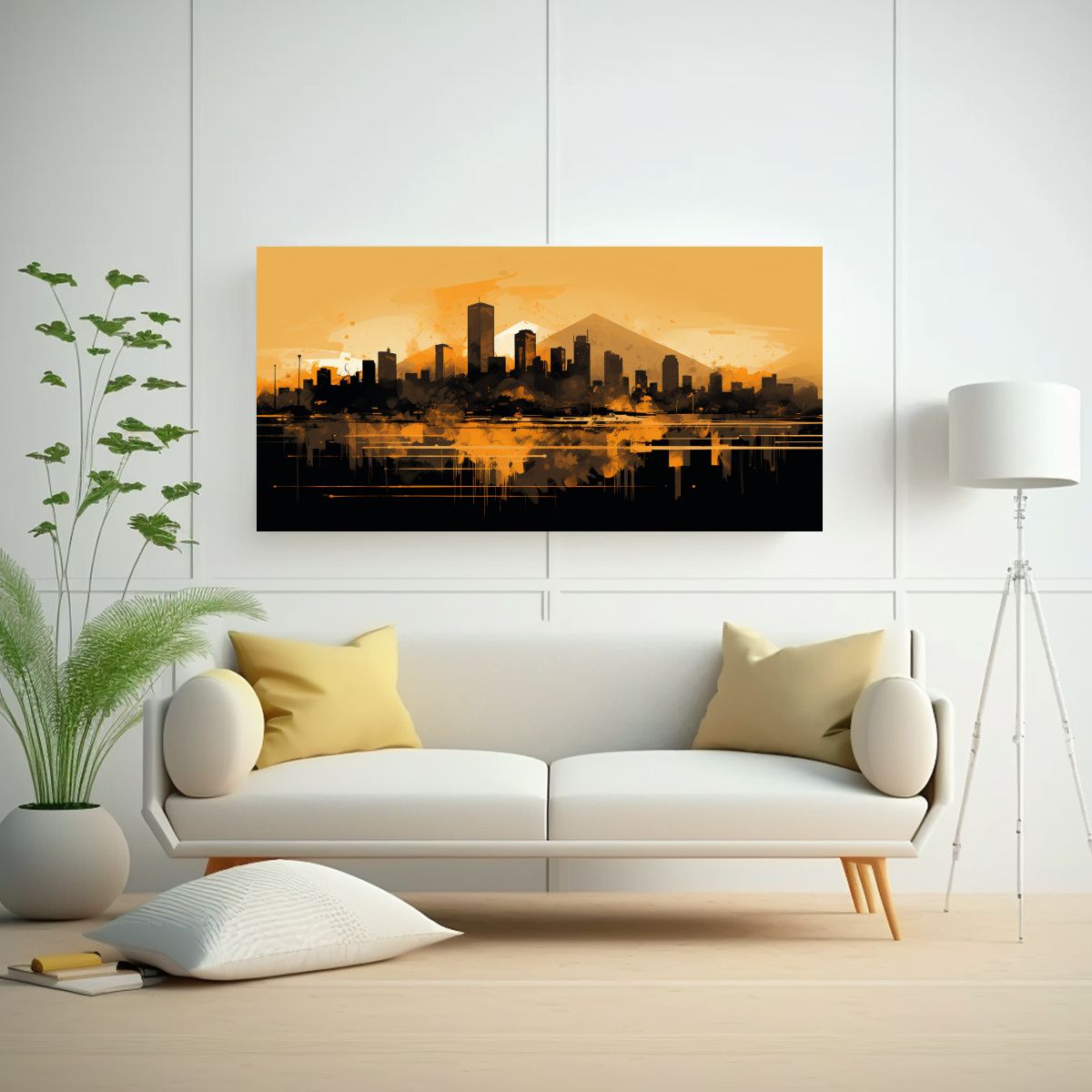 GENERICO - Cuadro Decorativo Lienzo Linda A Santiago En 100x50 Cm