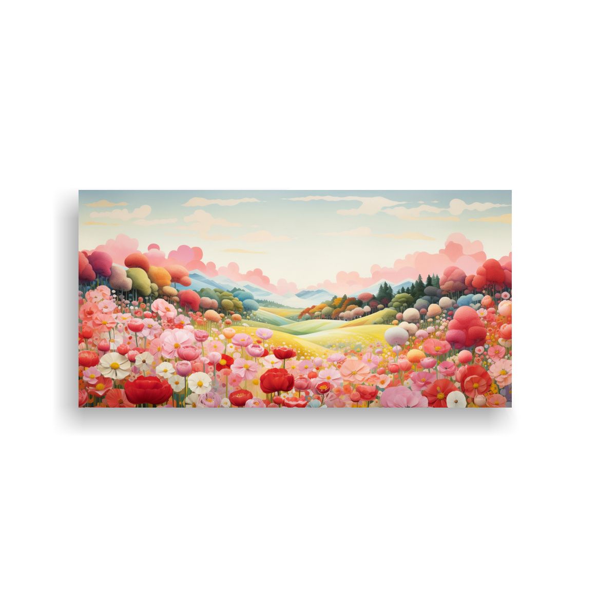 GENERICO - Pinturas Decorativas Originales De Prados 100x50 Cm