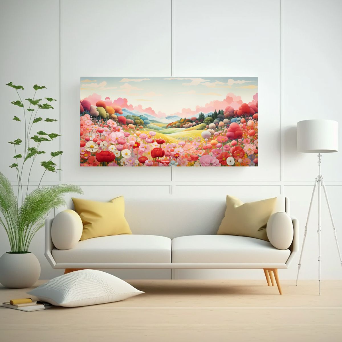 GENERICO - Pinturas Decorativas Originales De Prados 100x50 Cm