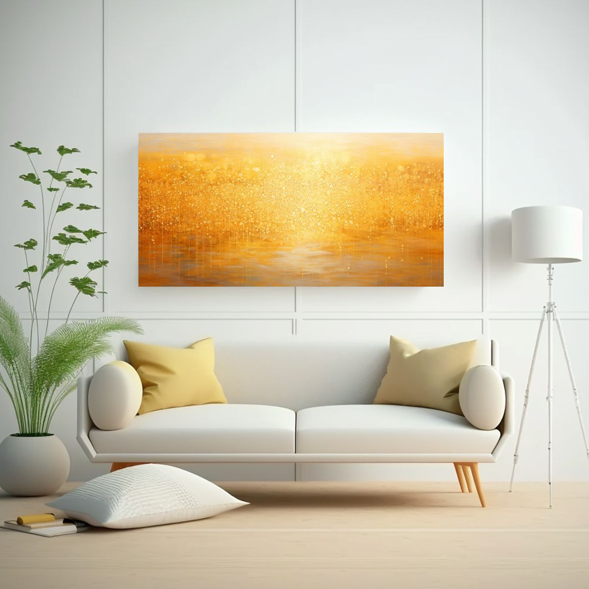 GENERICO - Cuadro Temática De Punto Luminoso Hecho De 100x50 Cm