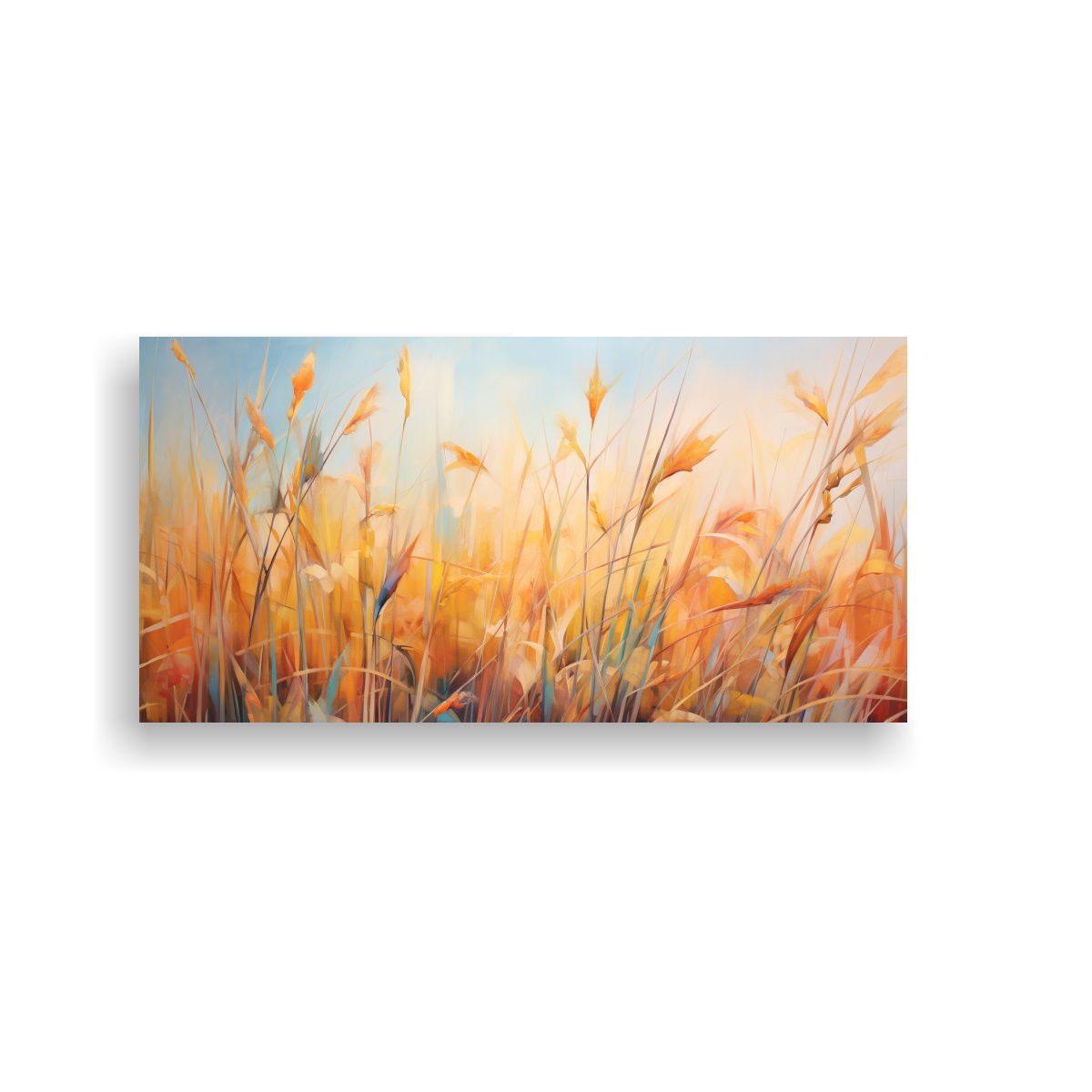 GENERICO - Pintura Abstracta De Alta Resolución De Hierba 80x40 Cm